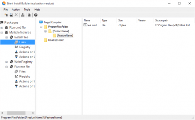 Capture d'écran de l'application Silent Install Builder - #3