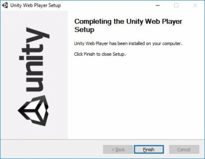 Capture d'écran de l'application Unity Web Player - #2