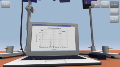Capture d'écran de l'application Précession et nutation d'un gyroscope - #3