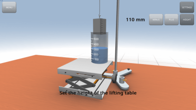 Capture d'écran de l'application loi d'Archimède - #6