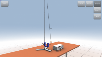 Capture d'écran de l'application Oscillation harmonique d'un pendule - #3