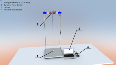 Capture d'écran de l'application Oscillation elliptique d'un pendule - #1