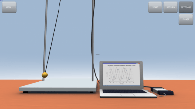 Capture d'écran de l'application Oscillation elliptique d'un pendule - #2