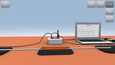 Capture d'écran de l'application Propagation du son dans les tiges - #6