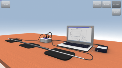 Capture d'écran de l'application Propagation du son dans les tiges - #7