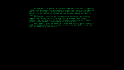 Capture d'écran de l'application FocusWriter - #4