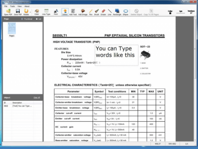 Capture d'écran de l'application WinPDFEditor - #1