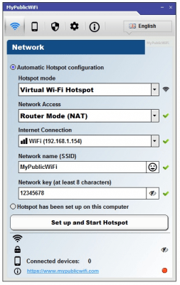 Capture d'écran de l'application MyPublicWiFi - #1