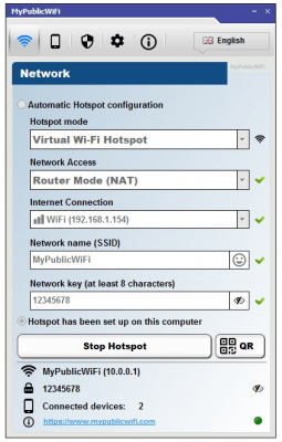 Capture d'écran de l'application MyPublicWiFi - #5