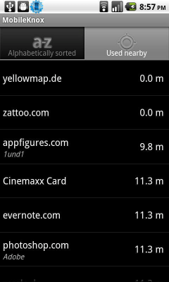 Capture d'écran de l'application MobileKnox - #5