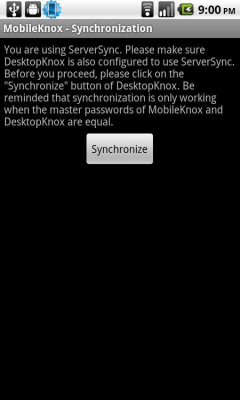 Capture d'écran de l'application MobileKnox - #8