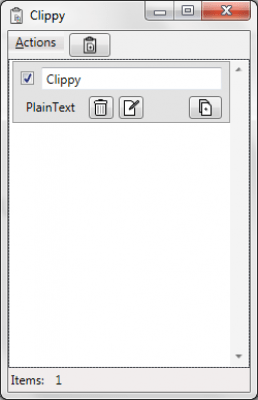 Capture d'écran de l'application Clippy - #1