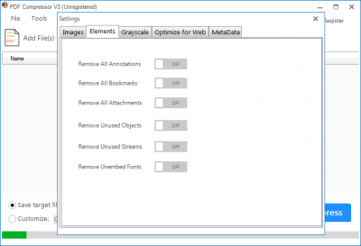 Capture d'écran de l'application PDF Compressor V3 - #3