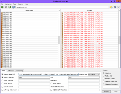 Capture d'écran de l'application Inviska Rename - #3