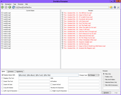 Capture d'écran de l'application Inviska Rename - #4