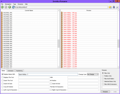 Capture d'écran de l'application Inviska Rename - #5