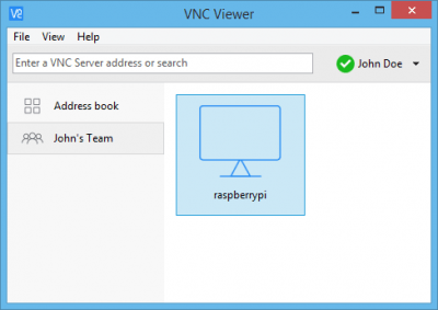 Capture d'écran de l'application VNC Viewer - #2
