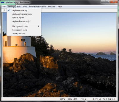 Capture d'écran de l'application RawViewer - #2