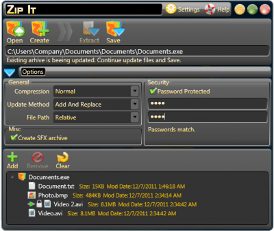 Capture d'écran de l'application Zip It - #3