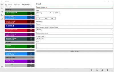 Capture d'écran de l'application My Notes - #3