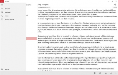 Capture d'écran de l'application My Notes - #4