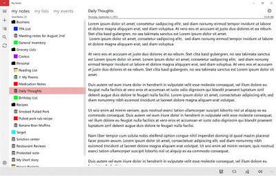 Capture d'écran de l'application My Notes - #5