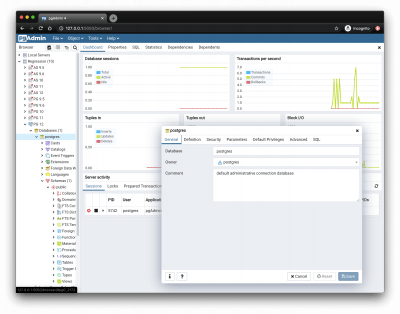 Capture d'écran de l'application pgAdmin 4 - #4