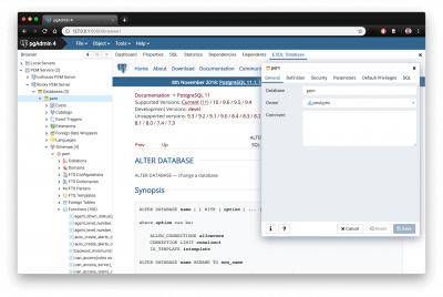 Capture d'écran de l'application pgAdmin 4 - #5