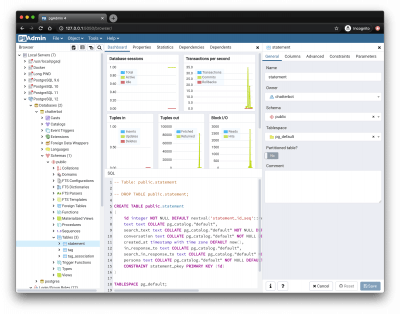 Capture d'écran de l'application pgAdmin 4 - #6