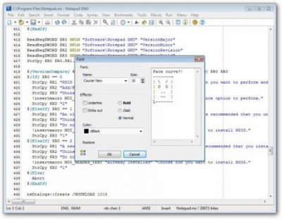 Capture d'écran de l'application Notepad GNU - #1