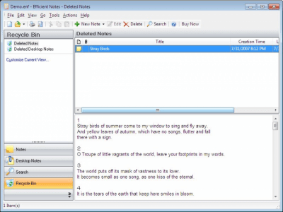 Capture d'écran de l'application Efficient Notes - #3