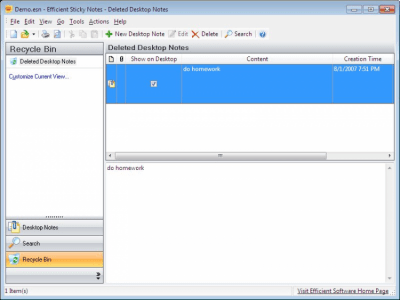 Capture d'écran de l'application Efficient Software Sticky Notes - #3