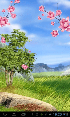 Capture d'écran de l'application Fireworks Soft Sakura Live Wallpaper - #5