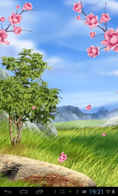 Capture d'écran de l'application Fireworks Soft Sakura Live Wallpaper - #7