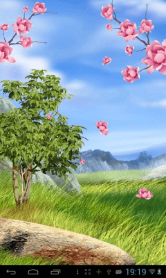 Capture d'écran de l'application Fireworks Soft Sakura Live Wallpaper - #8