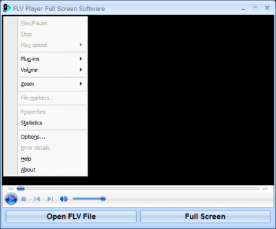 Capture d'écran de l'application SobolSoft FLV Player Full Screen Software - #1