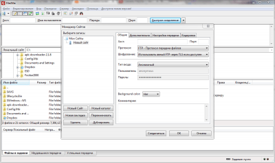 Capture d'écran de l'application FileZilla - #1