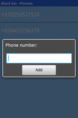 Capture d'écran de l'application Liste noire d'Anetcom - #3