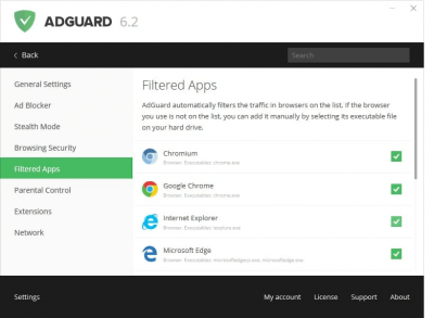 Capture d'écran de l'application AdGuard - #1