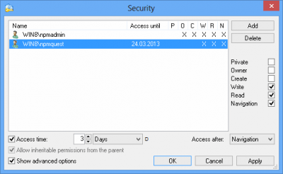 Capture d'écran de l'application Network Password Manager - #4