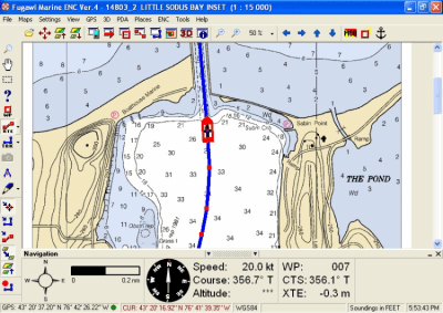 Capture d'écran de l'application Fugawi Global Navigator - #1