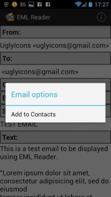 Capture d'écran de l'application EML Reader FREE - #3