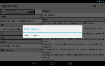 Capture d'écran de l'application EML Reader FREE - #7