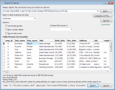 Capture d'écran de l'application DBF Commander Free - #8