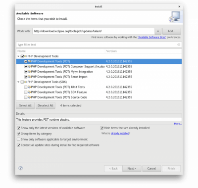 Capture d'écran de l'application Eclipse PHP Development Tools - #3