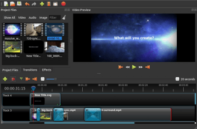 Capture d'écran de l'application OpenShot Video Editor - #1