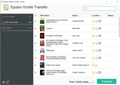 Capture d'écran de l'application Kindle Transfer - #1