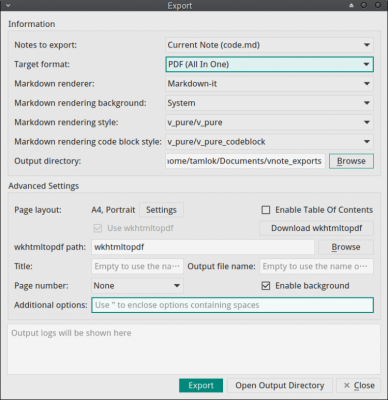 Capture d'écran de l'application VNote - #4