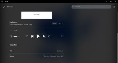 Capture d'écran de l'application TIDAL - #4