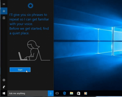 Capture d'écran de l'application Cortana - #1